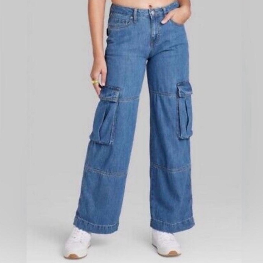 Wild Fable Mid Rise Utility Cargo Pants